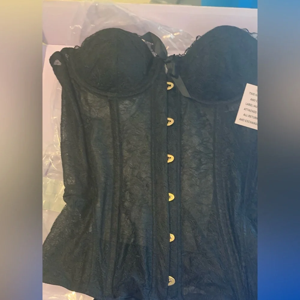 •the original• SAVAGE X FENTY Black Corset• - Picture 3 of 16